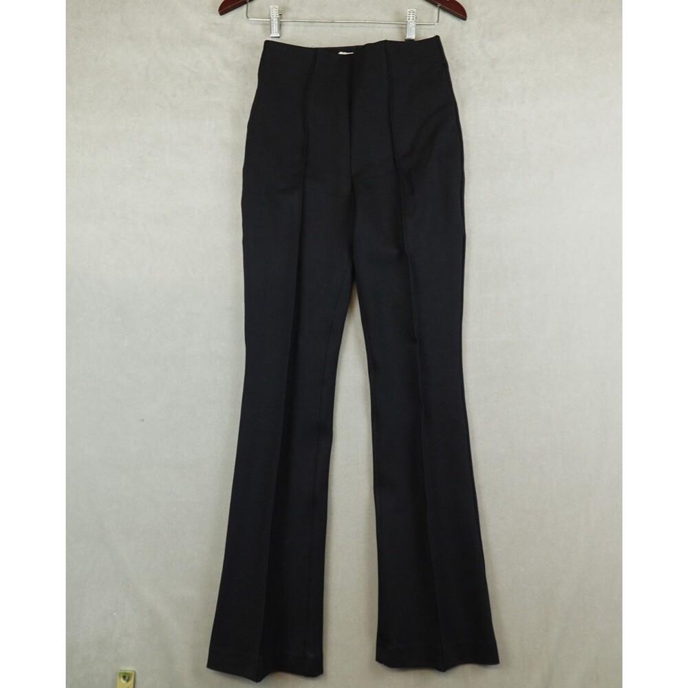 Spanx Ponte Micro Flare Pant High Rise Black Womens Small 20792R Stretch Pintuck